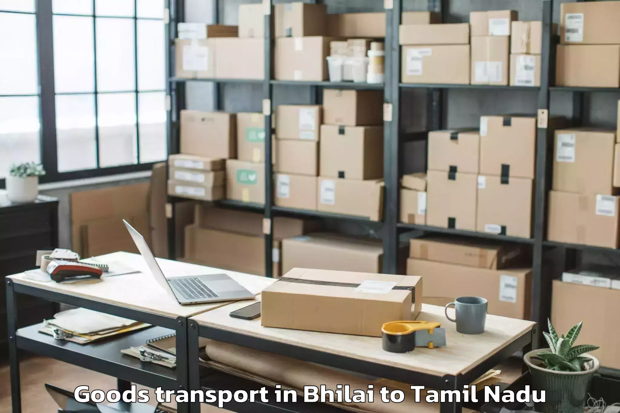 Expert Bhilai to Namagiripettai Goods Transport